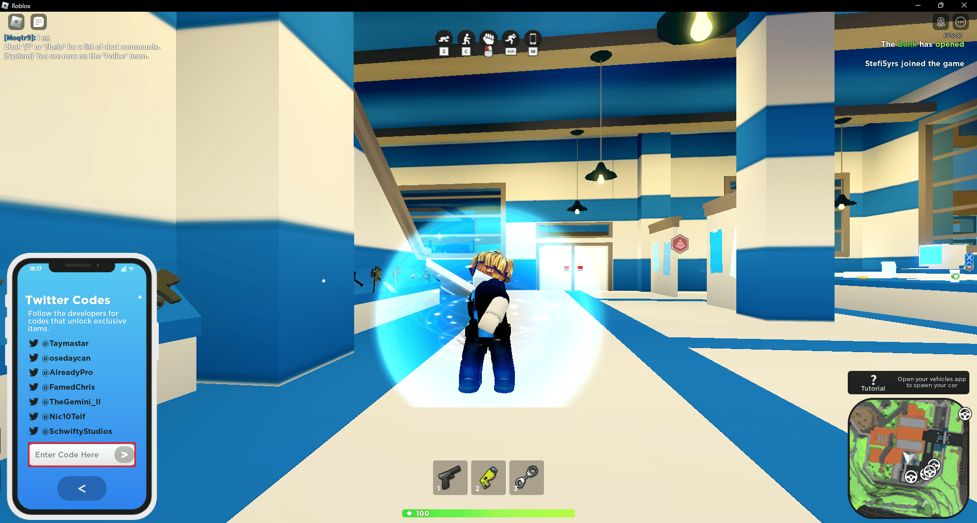 Kodu girin