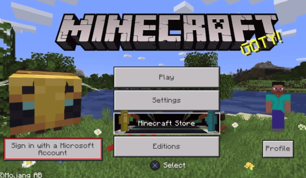 Conectați-vă cu contul Microsoft pe Minecraft. Remediere Imposibil de localizat Conectarea la Hypixel Minecraft Server și Maps