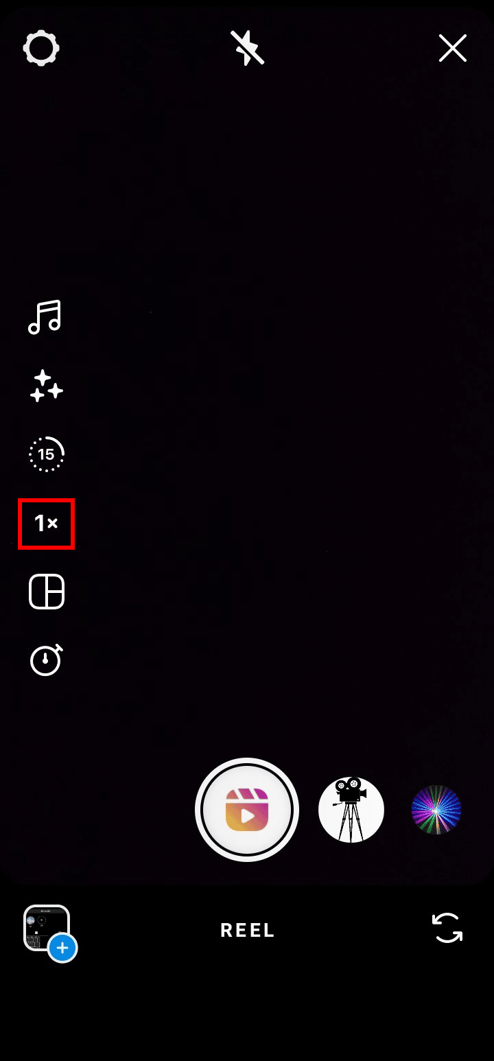 1xをタップします。