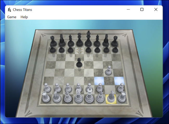 Chess Titans для Windows 7 работает на Windows 11 для ARM