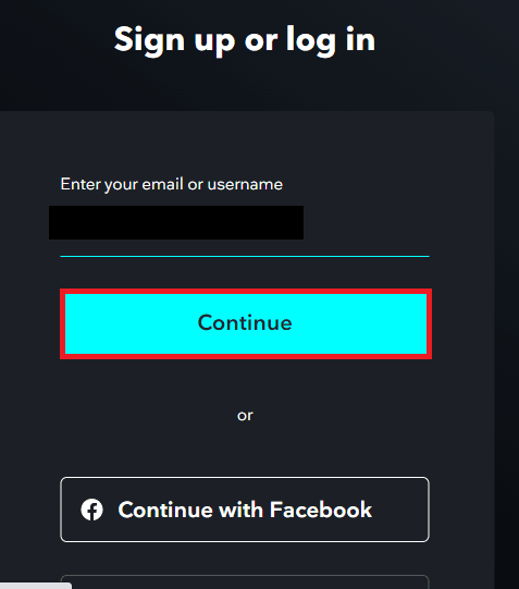 Geben Sie Ihre E-Mail-Adresse oder Ihren Benutzernamen in das Feld ein und klicken Sie auf die Schaltfläche Weiter