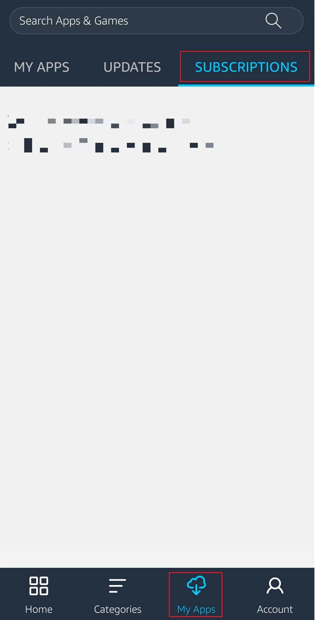 Apps-Abonnement im Amazon AppStore