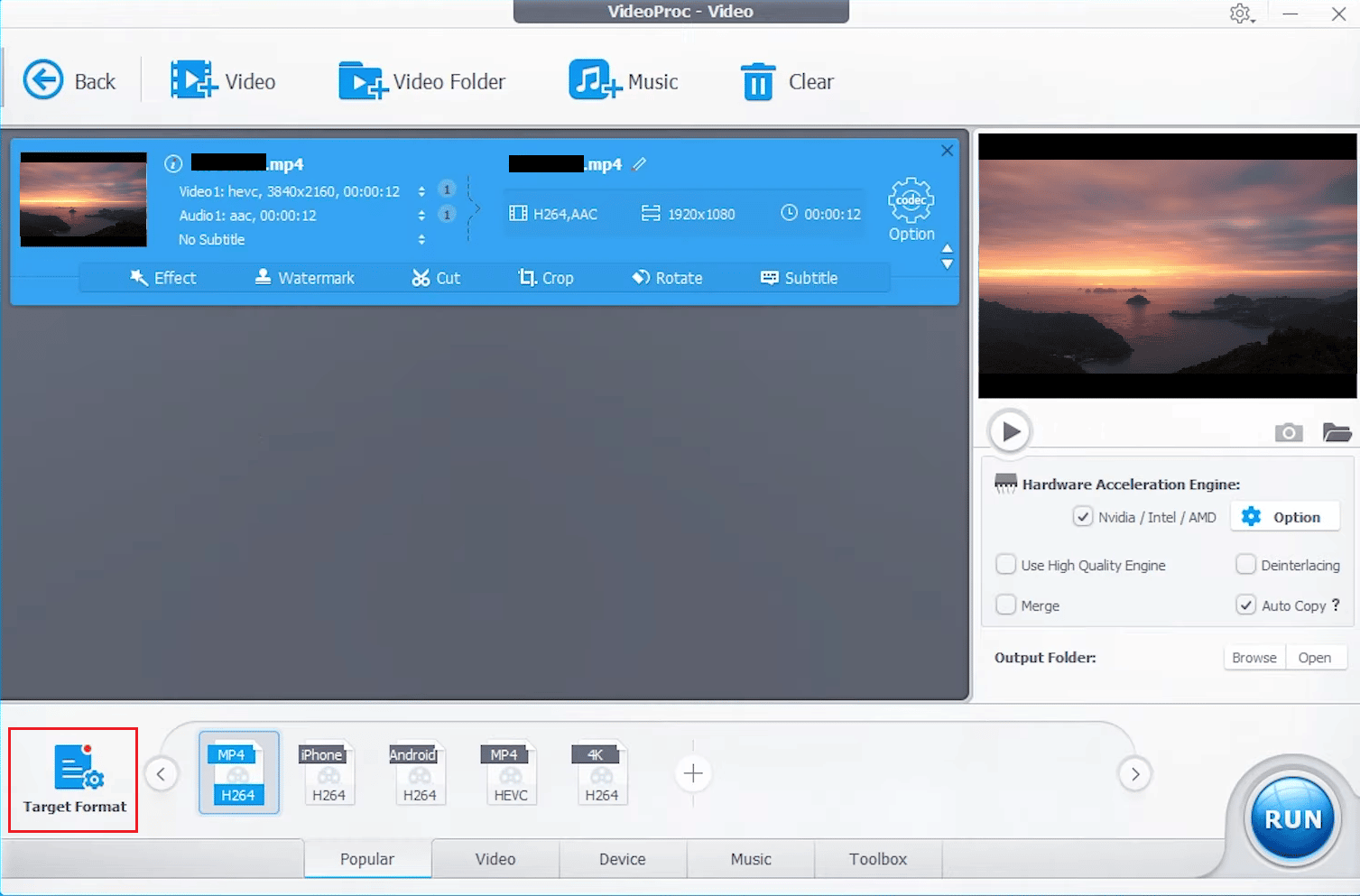Setelah menambahkan video, klik Format Target | Cara Mengunggah Video Berkualitas Tinggi di TikTok | perbaiki Unggah HD yang hilang di TikTok