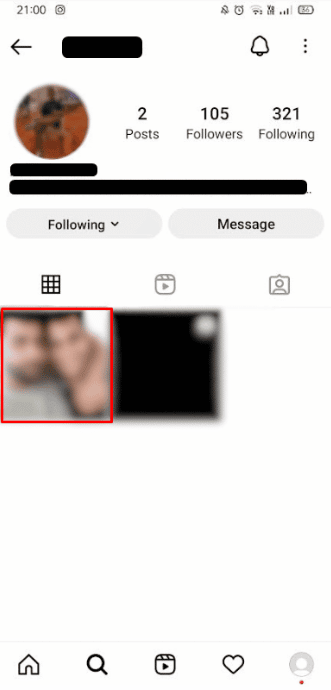 Apri il tuo ultimo messaggio | guarda l'Instagram di qualcuno a loro insaputa