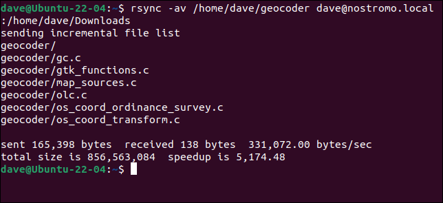 rsync を使用して SSH 経由でリモート コンピューターにファイルをコピーする