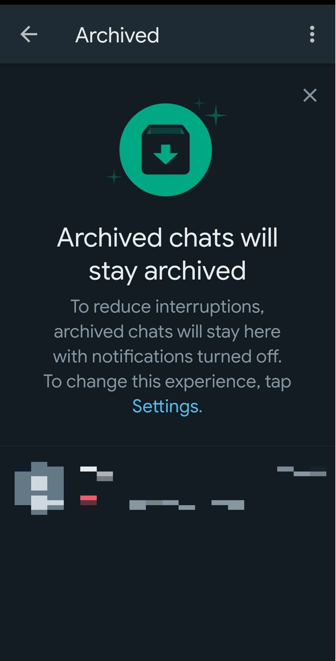 Czaty archiwum WhatsApp