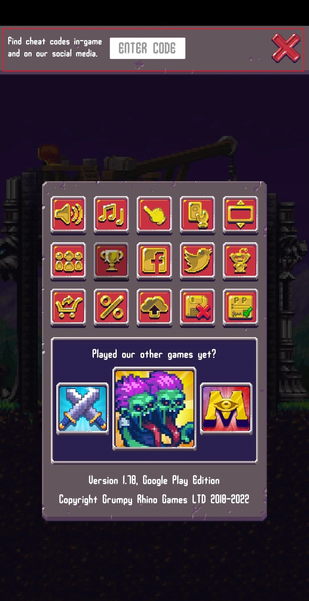 ใส่รหัสในเกม Idle Apocalypse Settings