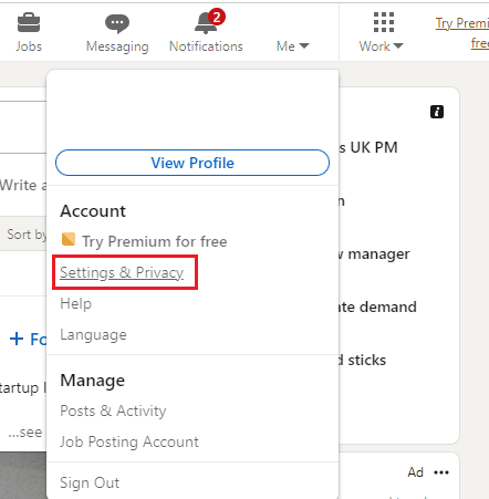 Kliknij Ustawienia i prywatność. Jak znaleźć kogoś na LinkedIn według adresu e-mail?