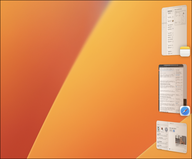 macOS 13 のコントロール センター仮想シェルフ