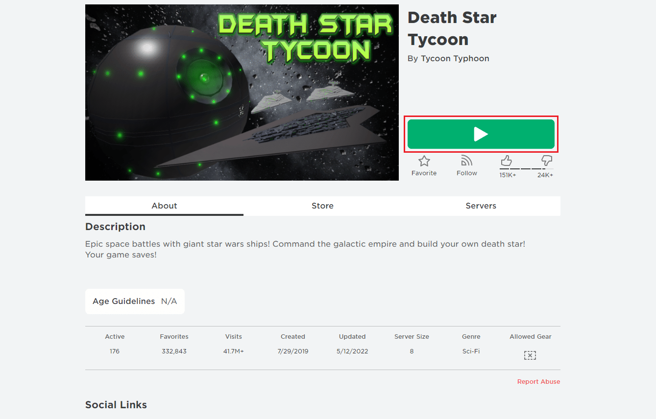 Juego Roblox Death Star Tycoon