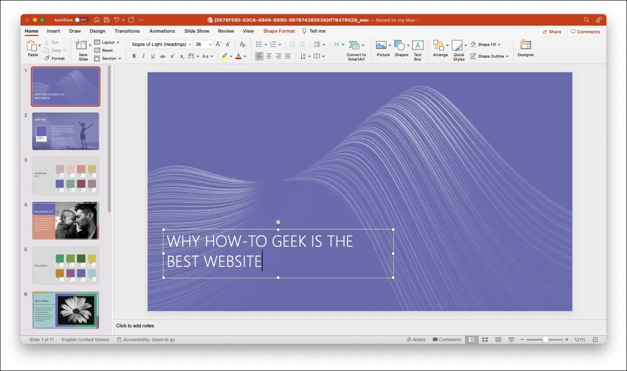 Mac 上的 Microsoft PowerPoint 圖像