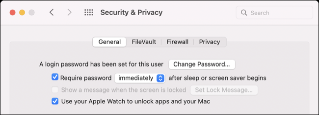 在 macOS 系统设置中启用 Apple Watch 解锁