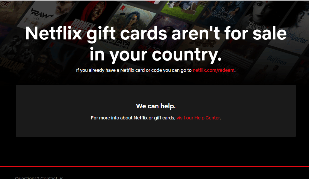 le site officiel de Netflix