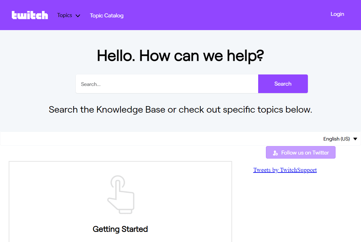 Twitch destek sayfası. Twitch Profil Resmi Yükleme Hatasını Düzeltin