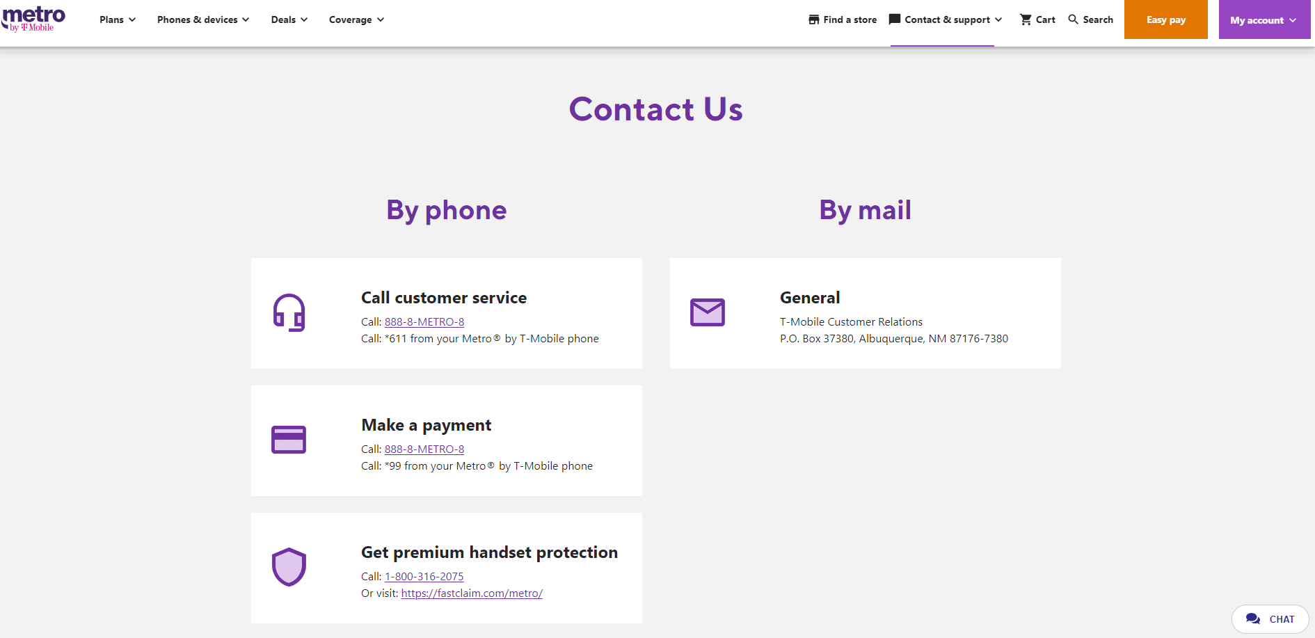 comuníquese con atención al cliente - Extensión de 48 horas en Metro PCS 6