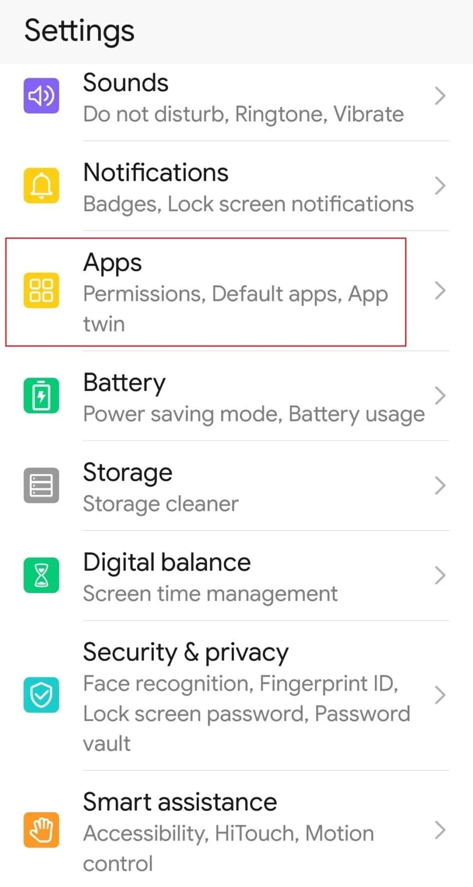 appuyez sur les paramètres des applications. Correction de l'erreur Netflix 5.7 sur Android
