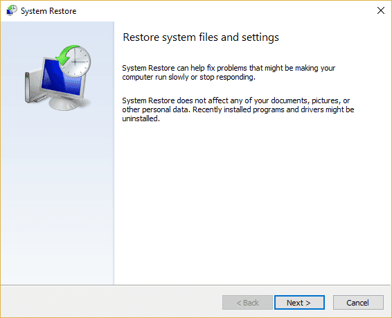 Lakukan Pemulihan Sistem di Windows 10