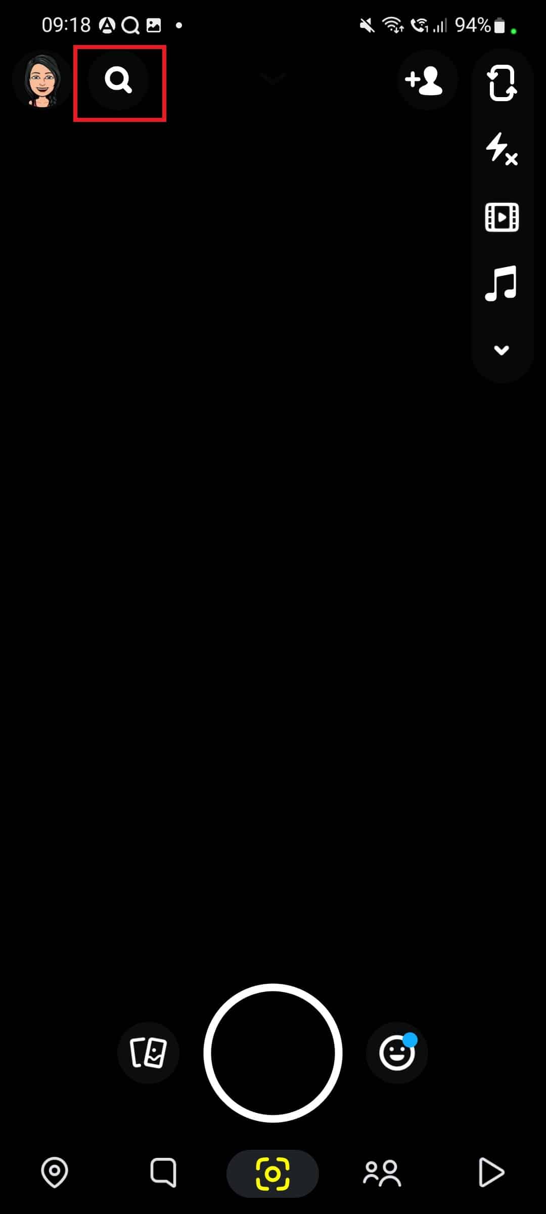 icono de búsqueda. Cómo buscar Snapchat por número de teléfono