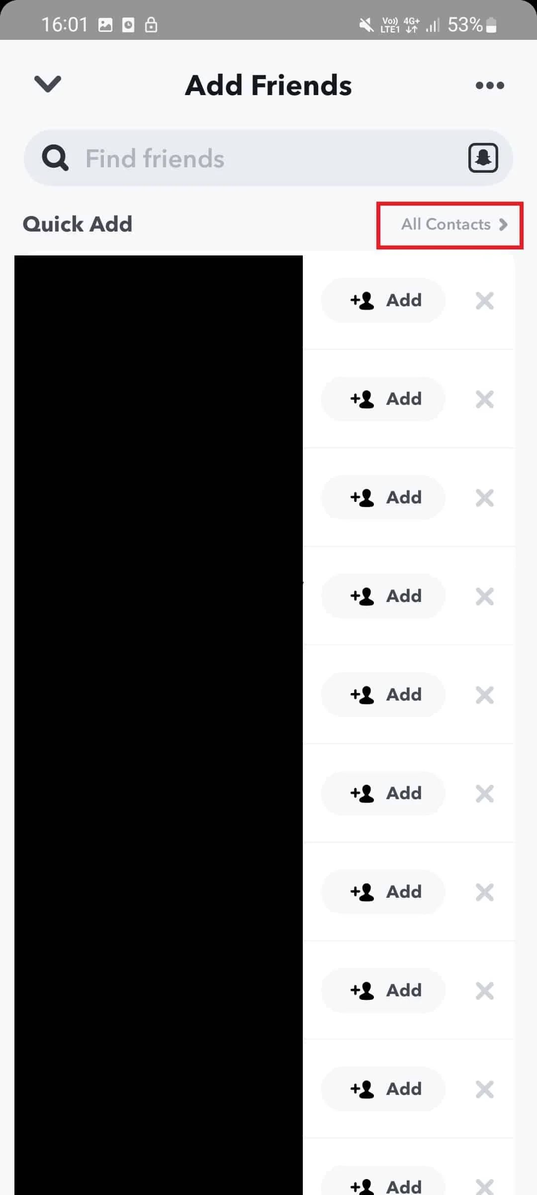 todas las opciones de contacto