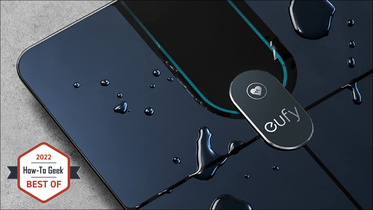 eufy Smart Scale P2 Pro avec de l'eau dessus
