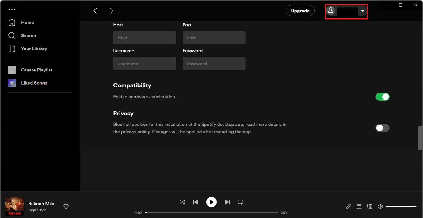 رمز الملف الشخصي لتطبيق Spotify