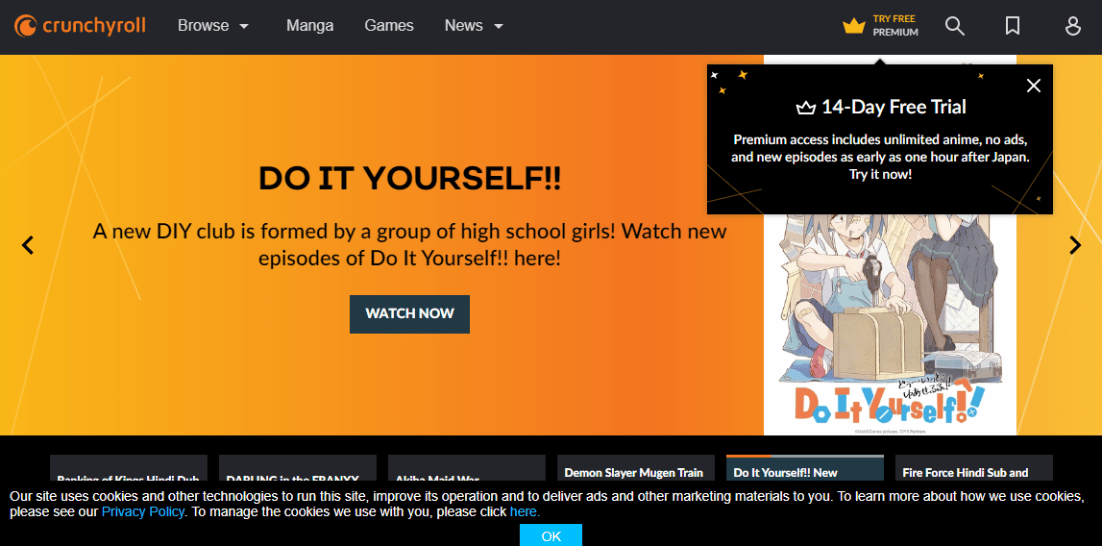 Crunchyroll. Cele mai bune 20 alternative de lucru la KissAnime