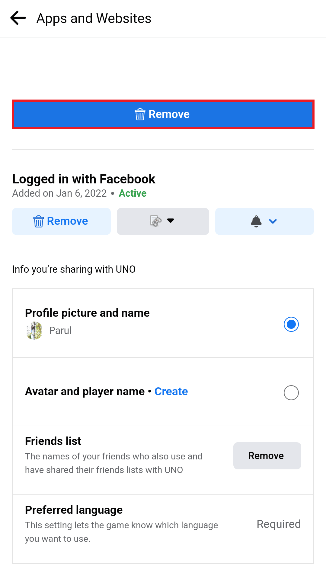 spotify'ı facebook'tan kaldırmak