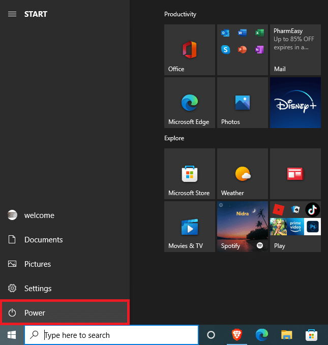 Temukan dan klik Tombol Daya. 11 Cara Memperbaiki Error Code 523 di Roblox