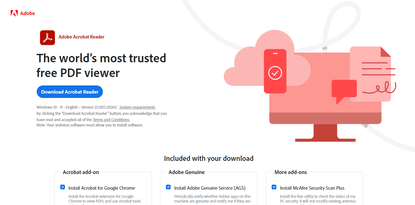 Adobe Acrobat DC の公式 Web サイト。 PDFをGoogleスプレッドシートに変換する3つの方法