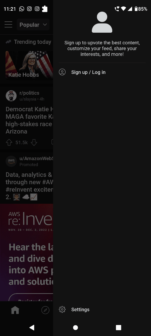 reddit 應用程序登錄