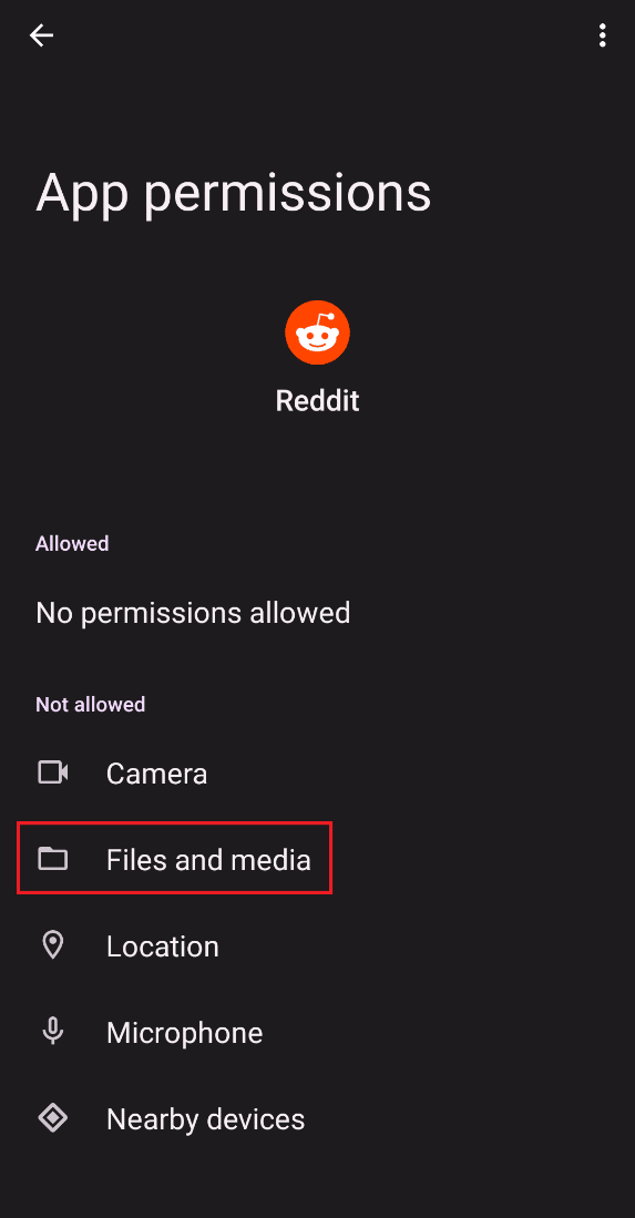 點擊文件和媒體。修復 Reddit 聊天錯誤加載內容