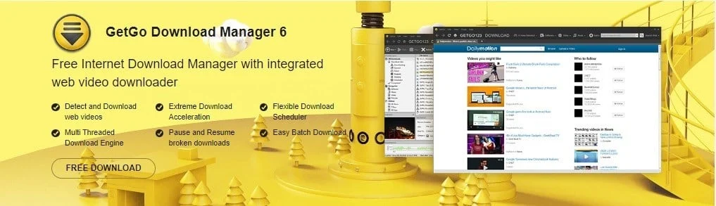 Administrador de descargas GetGo 6 para Windows. 21 Mejor administrador de descargas para Windows 10
