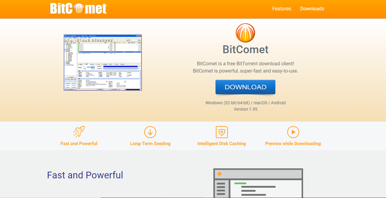 Gestor de descargas Bit Comet