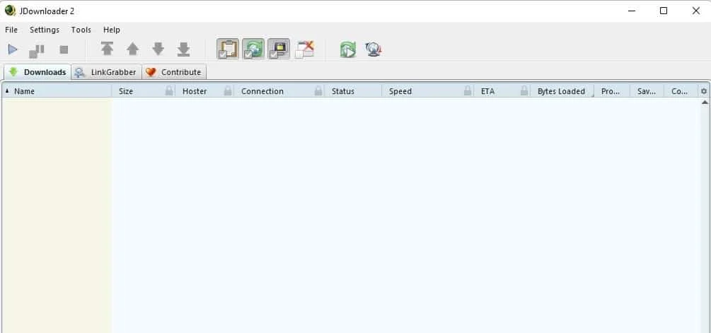 JDownloader 2 Administrador de descargas de Windows
