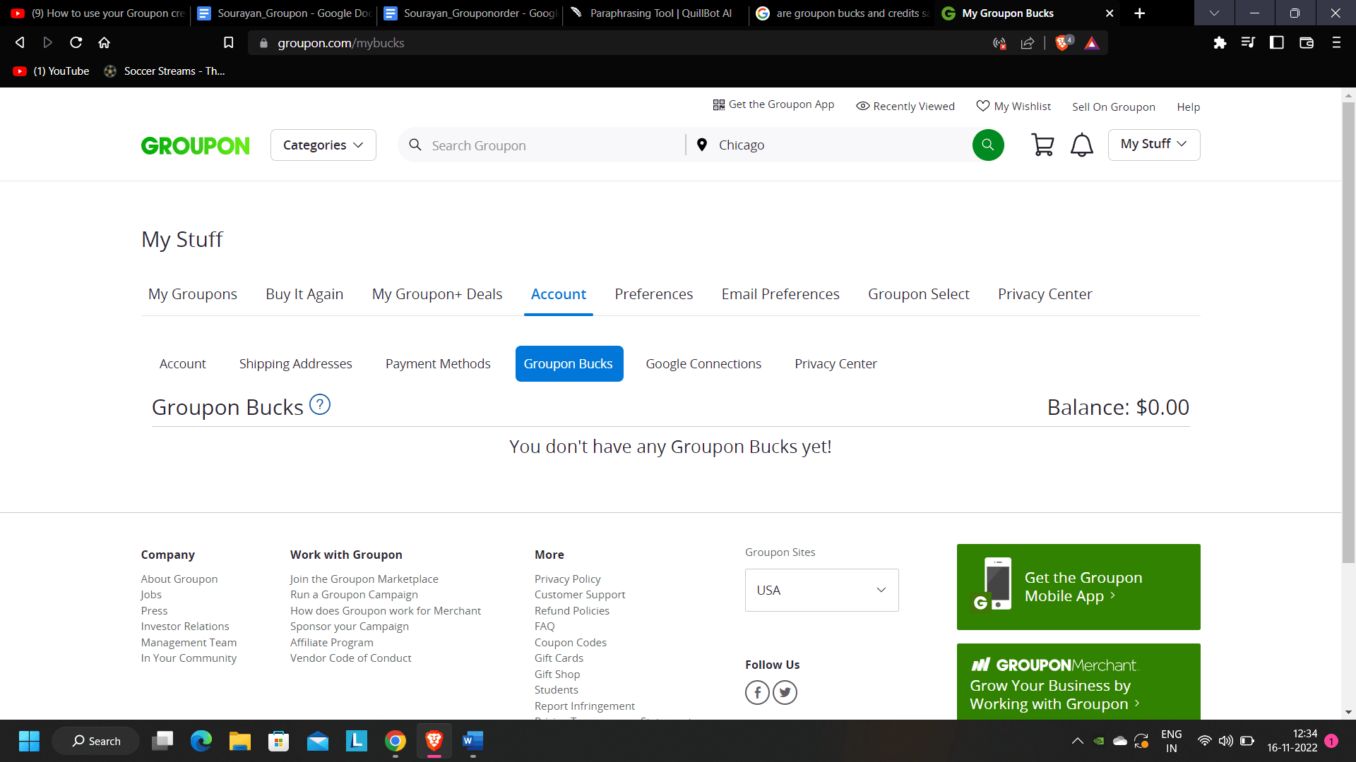 Historię kredytową Groupon znajdziesz tutaj | prośba o zwrot grouponu | Anuluj zamówienie