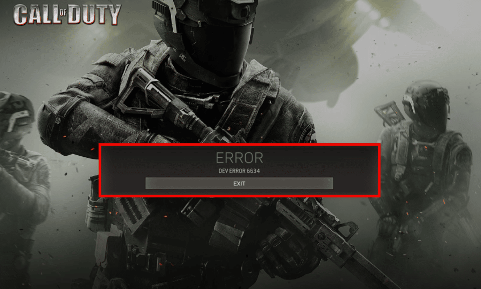 Remediați eroarea Dev 6634 în Call of Duty Warzone