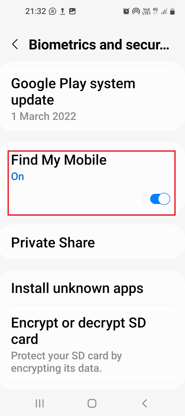 Activați setarea Găsește-mi mobilul. Cum să urmăriți pe cineva pe Google Maps fără ca acesta să știe