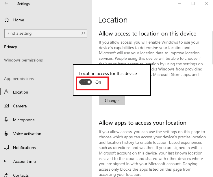 Activați setarea Acces la locație pentru acest dispozitiv pentru a activa locația. Cum să urmăriți pe cineva pe Google Maps fără ca acesta să știe