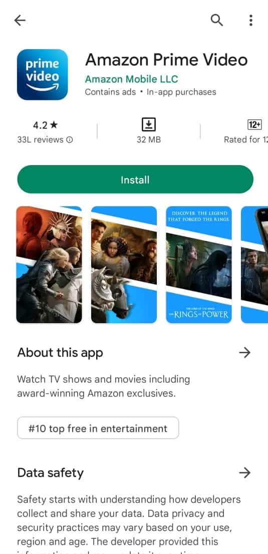 亞馬遜 Prime 視頻。 Android 的 11 種最佳 Showbox 替代品
