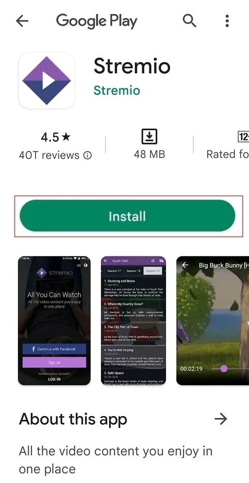 Stremio 應用程序安裝。 Android 的 11 種最佳 Showbox 替代品