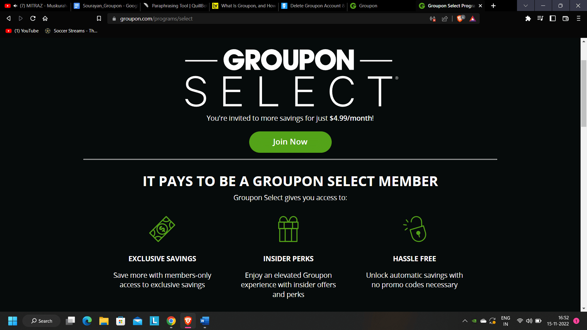 Groupon 精選官方訂閱