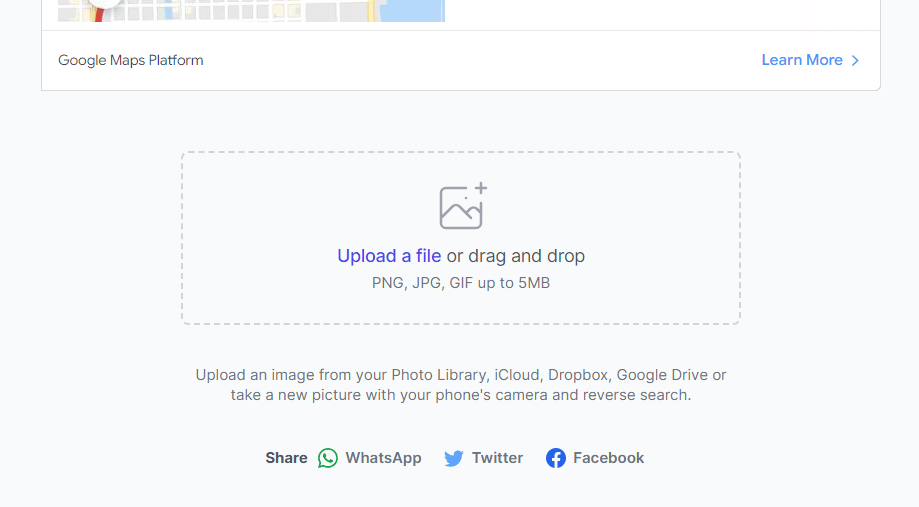 Apri il sito Web di ricerca di immagini inverse di Labno. Come trovare qualcuno su Facebook usando un'immagine