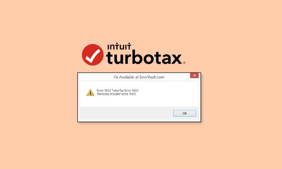 Napraw błąd krytyczny 1603 podczas próby aktualizacji TurboTax
