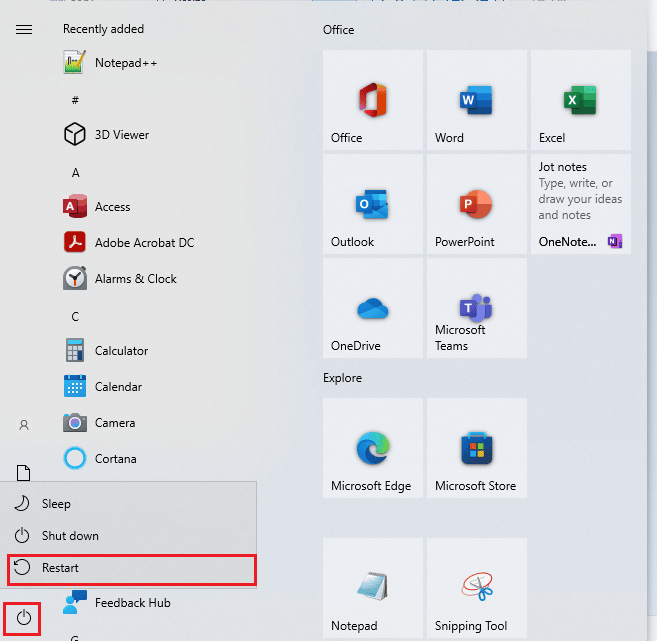 ตัวเลือกการรีสตาร์ท แก้ไขเซิร์ฟเวอร์ Google Chrome ส่งข้อมูลไม่ผิดพลาด