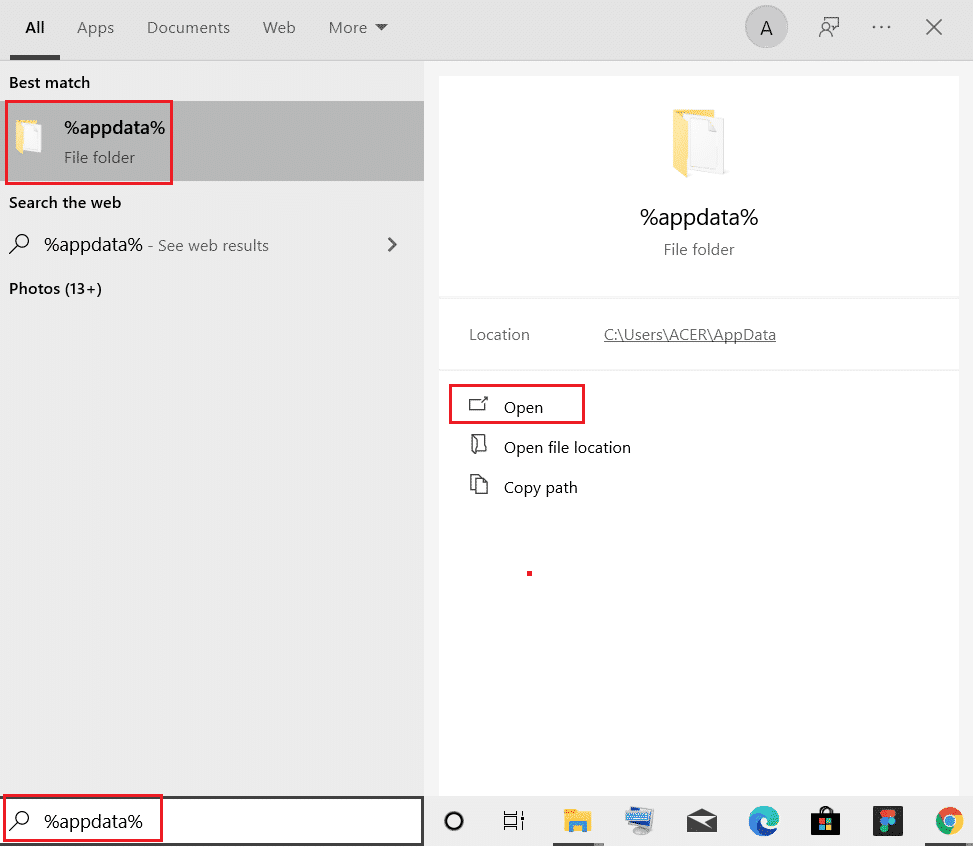 appdata pesquisado no menu de pesquisa. 17 maneiras de consertar o Netflix que não está funcionando na Virgin Media