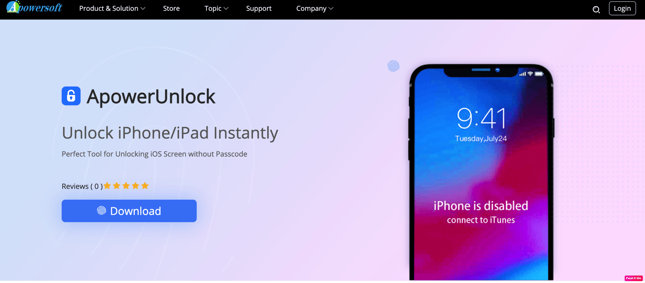 una home page di powerunlock