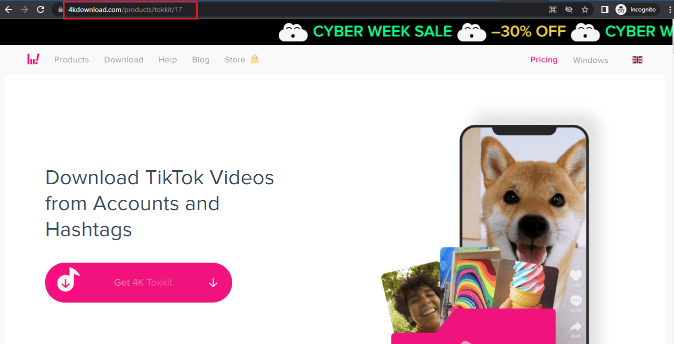 Pagina de pornire 4K Tokkit. 21 Cel mai bun instrument de descărcare video HD TikTok