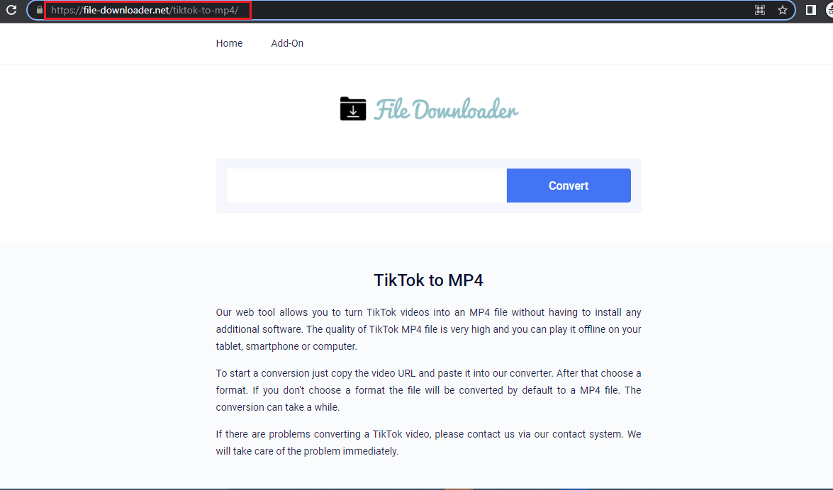 Pagina de pornire File Downloader
