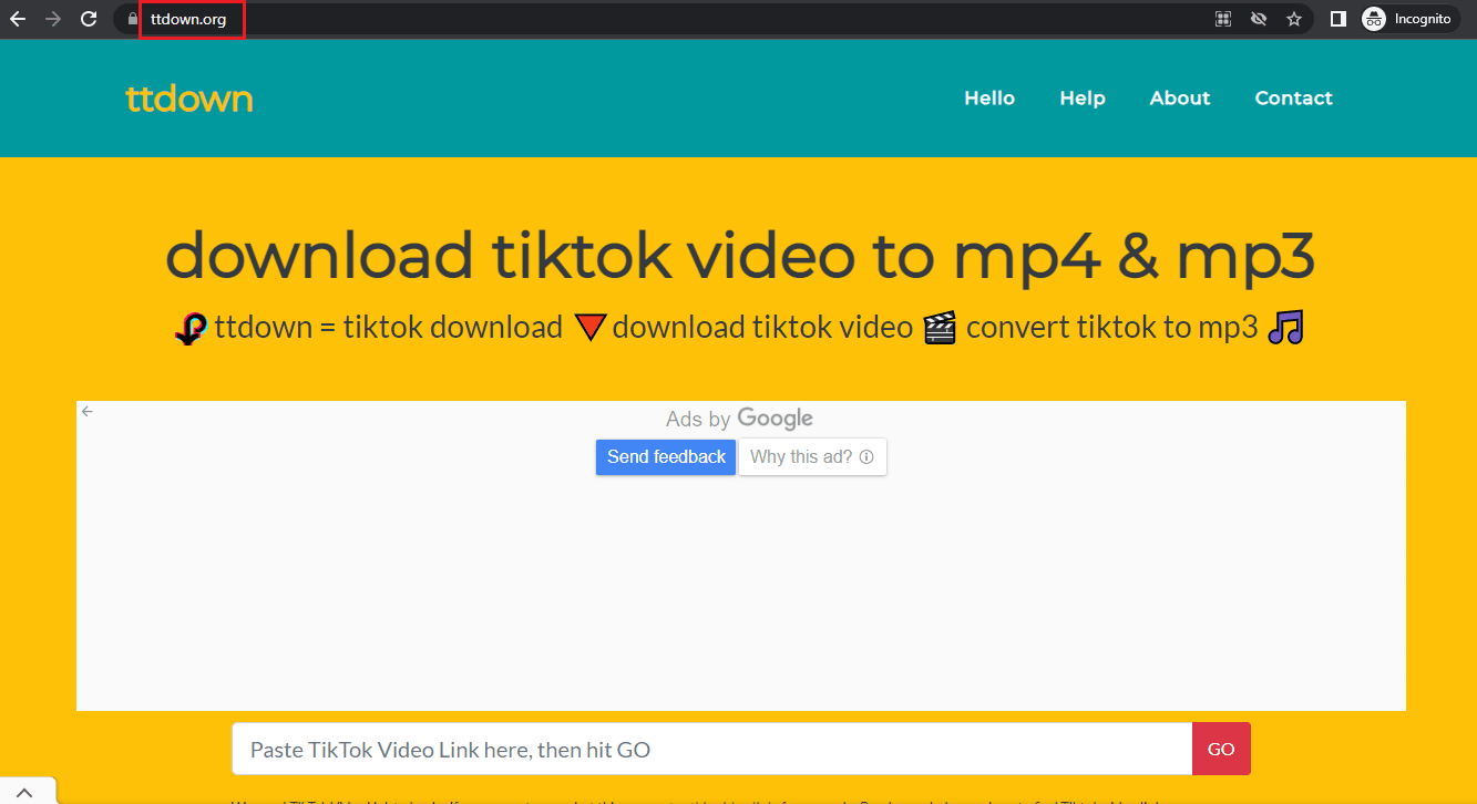 Pagina de pornire TTDown. 21 Cel mai bun instrument de descărcare video HD TikTok