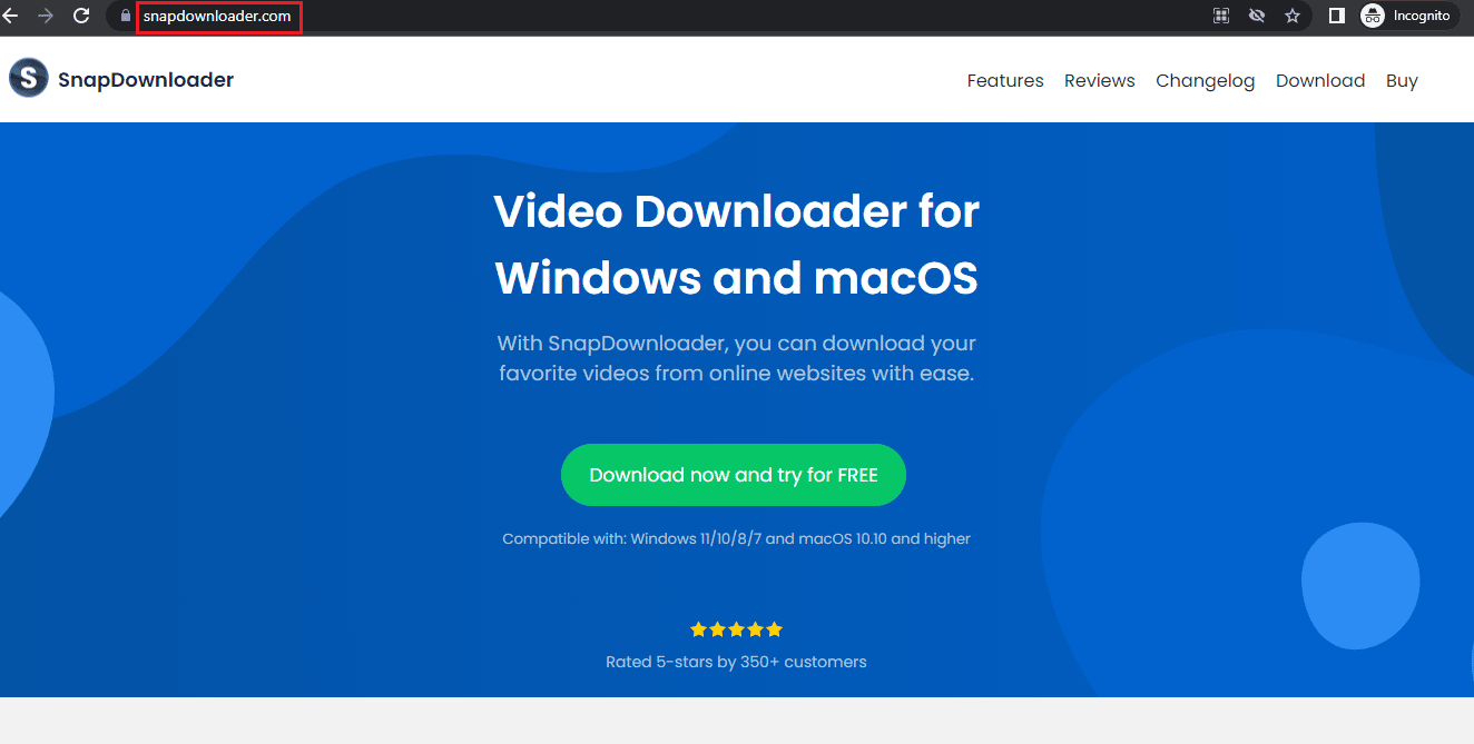 Pagina de pornire SnapDownloader